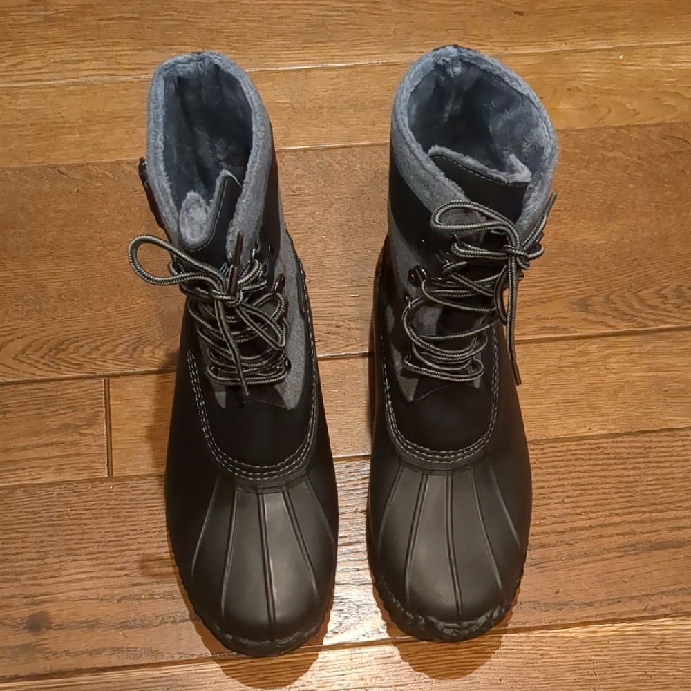 JBU Jambu Black and Gray Winter Boots